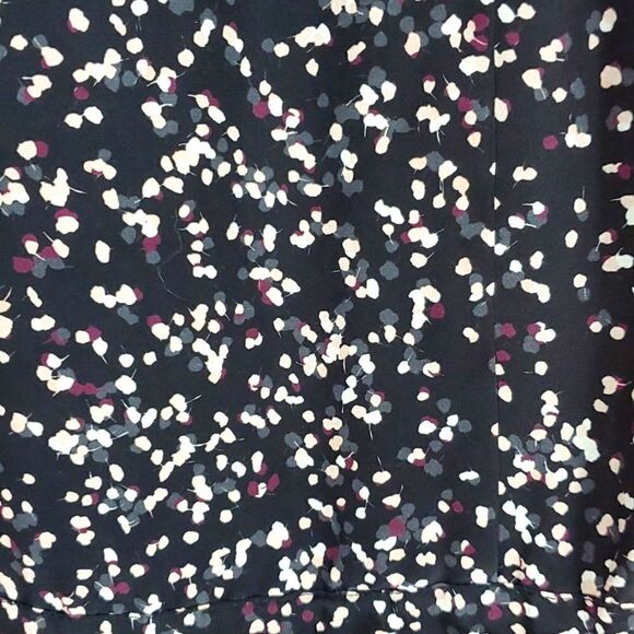 CHARLOTTE‎ BRODY RUFFLE FIT & FLARE DRESS - BLACK POPLAR SILK  Size L - Picture 6 of 10